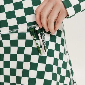 Green and White Checkered Jacket